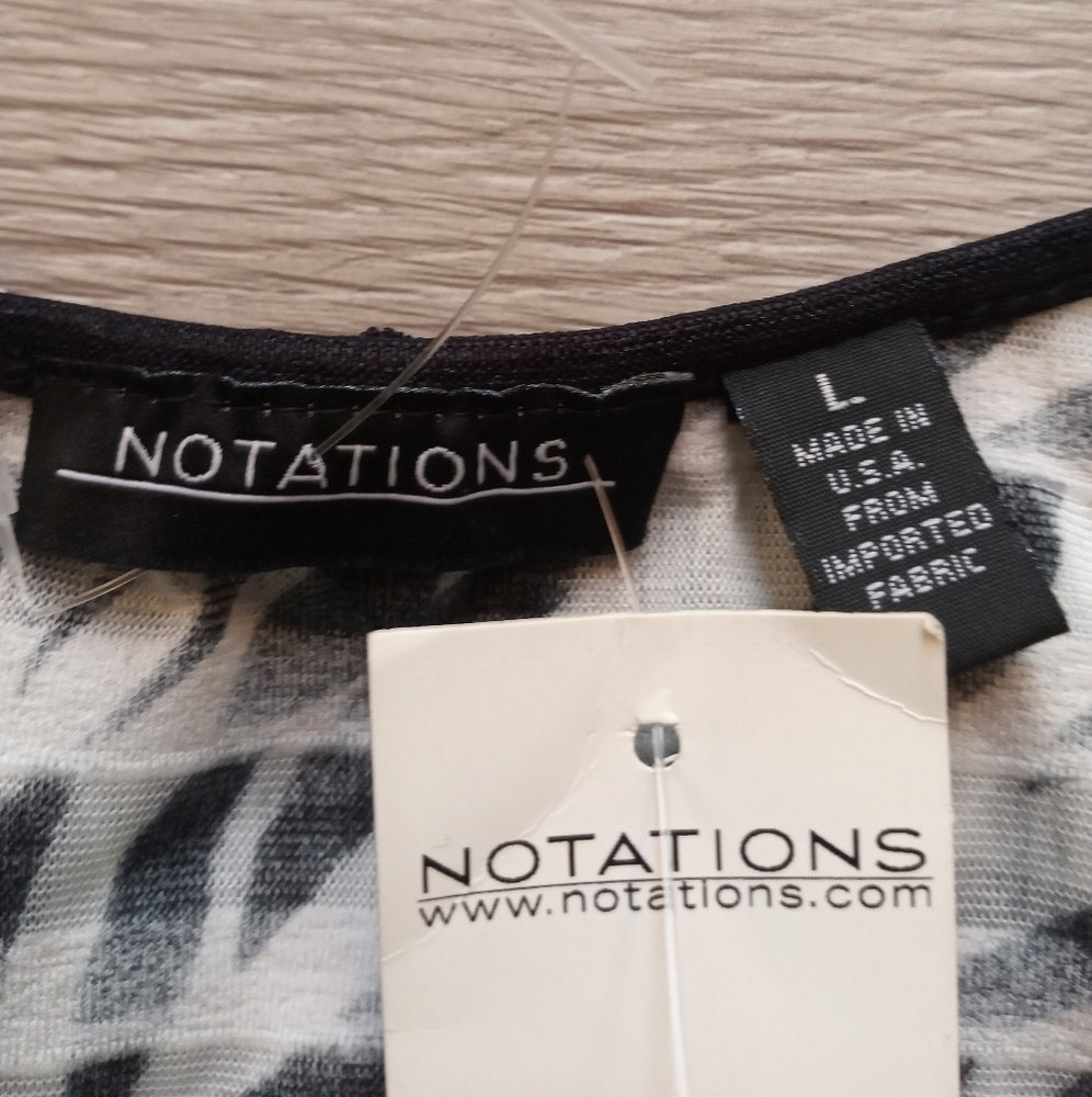 NWT Notations  Ruffled Layers Top - Picture 3 of 6